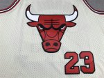 NBA 23 Jordan Chicago Bulls Maillot crème brodé